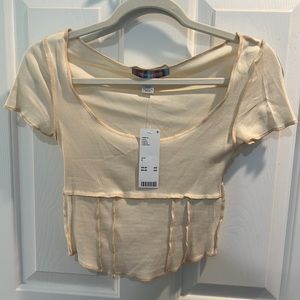 Urban outfitters t-shirt, size small, cream